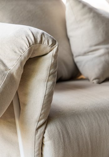 VIND COLLECTION Öckerö Sofa - Hvid, Stof (linned)