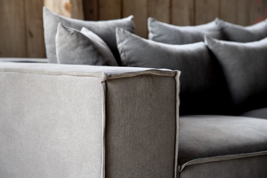 VIND COLLECTION Gillholmen Sofa - Gr, Stof (linned)