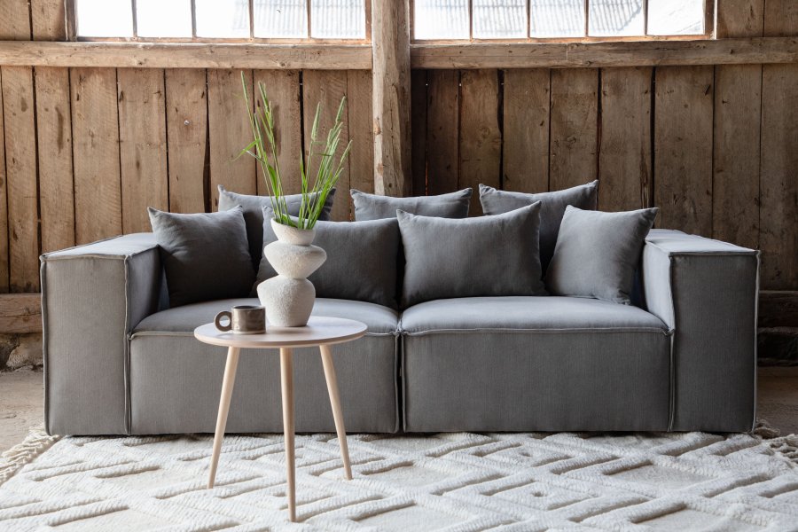 VIND COLLECTION Gillholmen Sofa - Gr, Stof (linned)