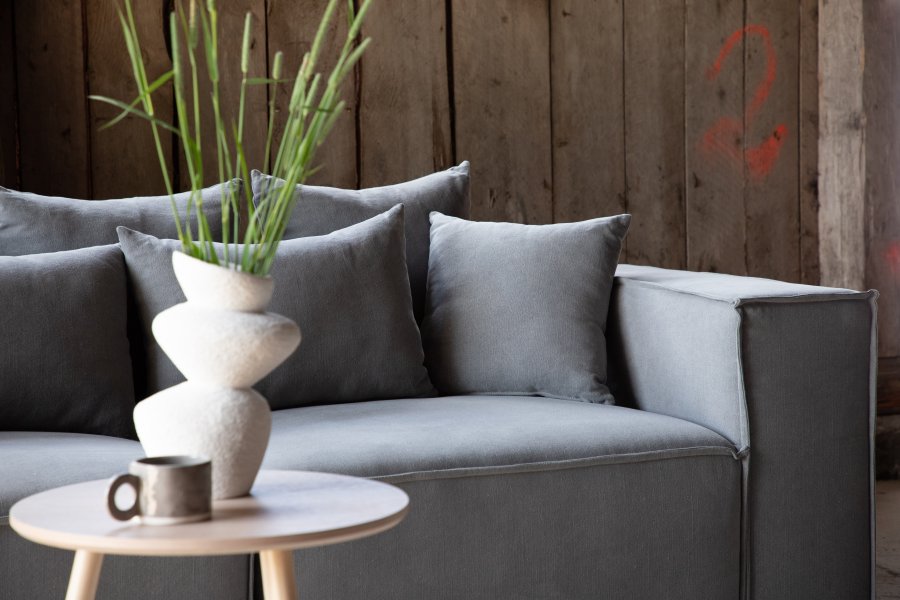 VIND COLLECTION Gillholmen Sofa - Gr, Stof (linned)