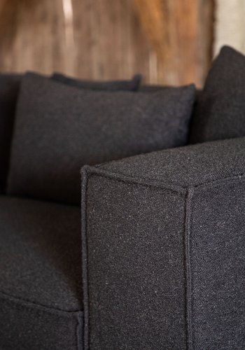 VIND COLLECTION Gillholmen Sofa - Sort, Stof (Bouclé)
