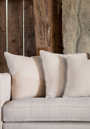 VIND COLLECTION Segelskären Sofa - Hvid, Stof (linned)