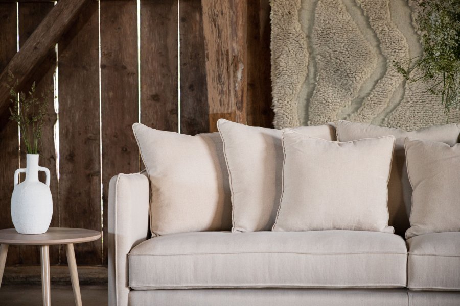 VIND COLLECTION Segelskären Sofa - Hvid, Stof (linned)