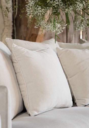 VIND COLLECTION Segelskären Sofa - Hvid, Stof (linned)