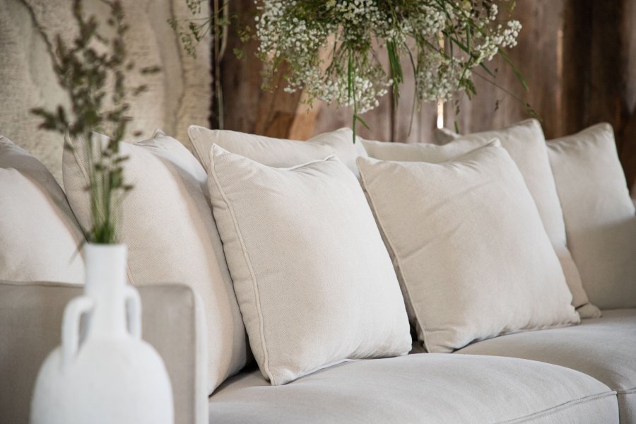 VIND COLLECTION Segelskären Sofa - Hvid, Stof (linned)