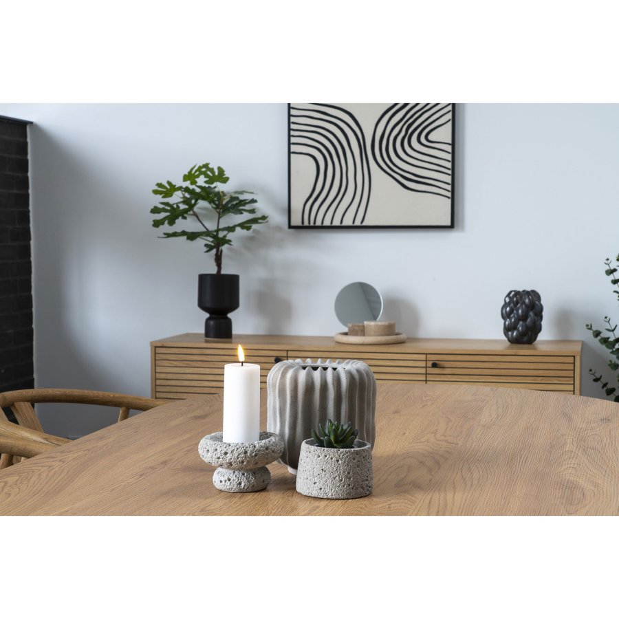 HOUSE NORDIC bordspejl - spejlglas og natur travertin (18x18cm)