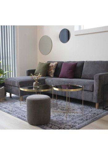 HOUSE NORDIC rund Jersey vgspejl - spejlglas og messing stl (60)