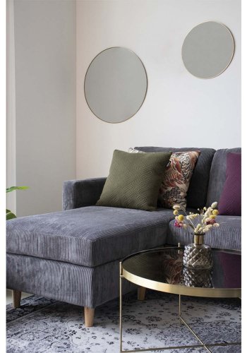 HOUSE NORDIC rund Jersey vgspejl - spejlglas og messing stl (60)