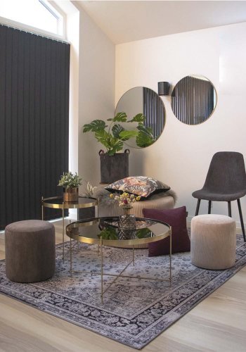 HOUSE NORDIC rund Jersey vgspejl - spejlglas og messing stl (80)