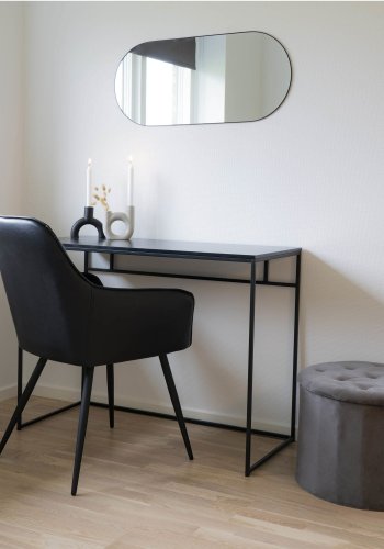 HOUSE NORDIC  Jersey Spejl - Spejl, stl, sort, 35x80 cm