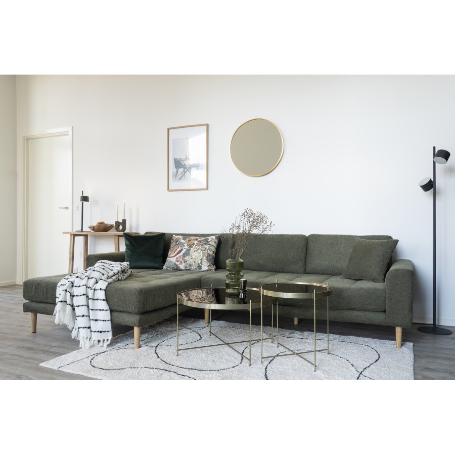 HOUSE NORDIC Madrid vgspejl, rund - spejlglas og messing aluminium (60)