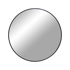 HOUSE NORDIC Madrid vgspejl, rund - spejlglas og sort aluminium (60)