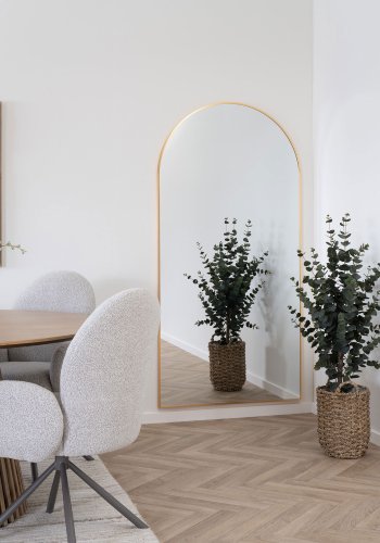 HOUSE NORDIC  Madrid Spejl - Spejl, aluminium, messing look 90x180 cm