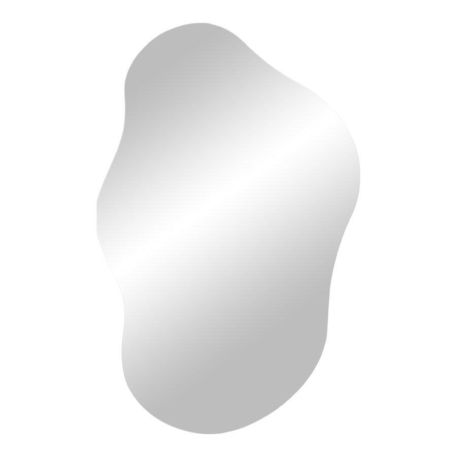 HOUSE NORDIC Palermo vgspejl, organisk - spejlglas og aluminium (40x60)