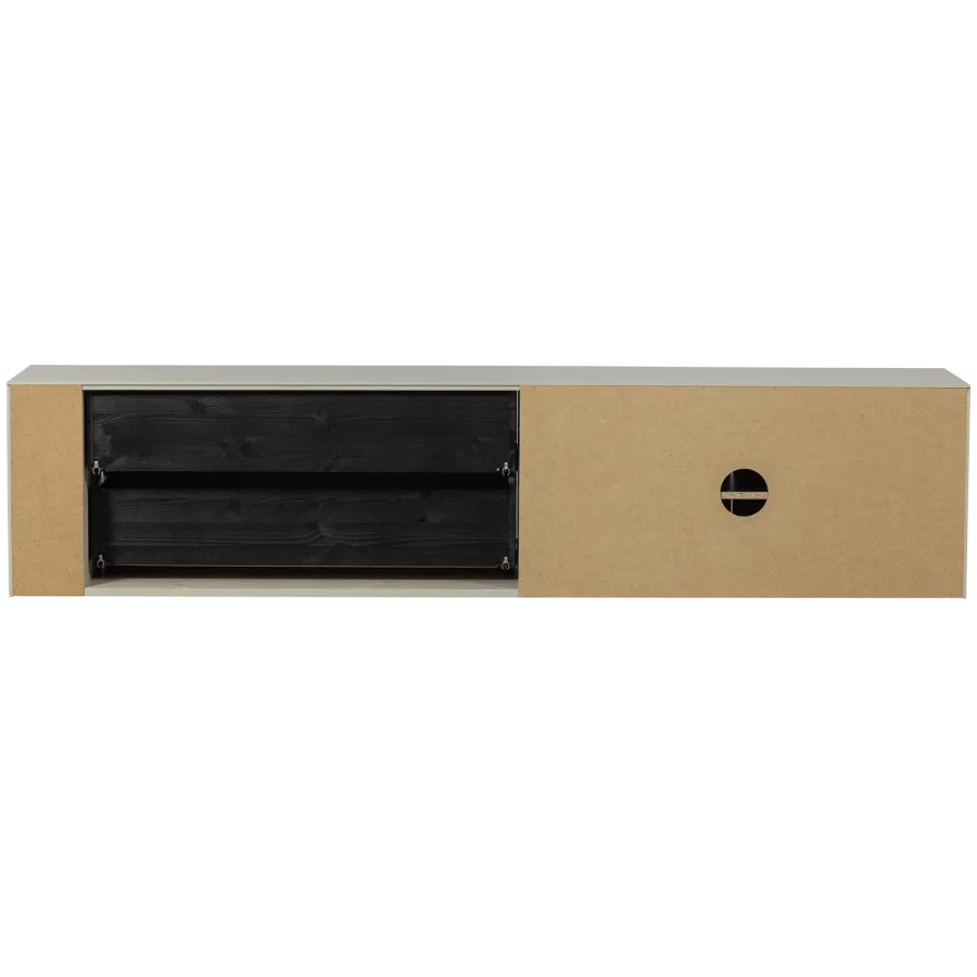 VTWONEN Settle Down TV-bord, m. 2 l�ger, 2 skuffer og 1 hylde - dust fyrretr� (200x45)