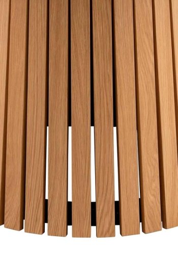 ACT NORDIC Christo spisebord, rund - natur egefinér med lamel fod (120)