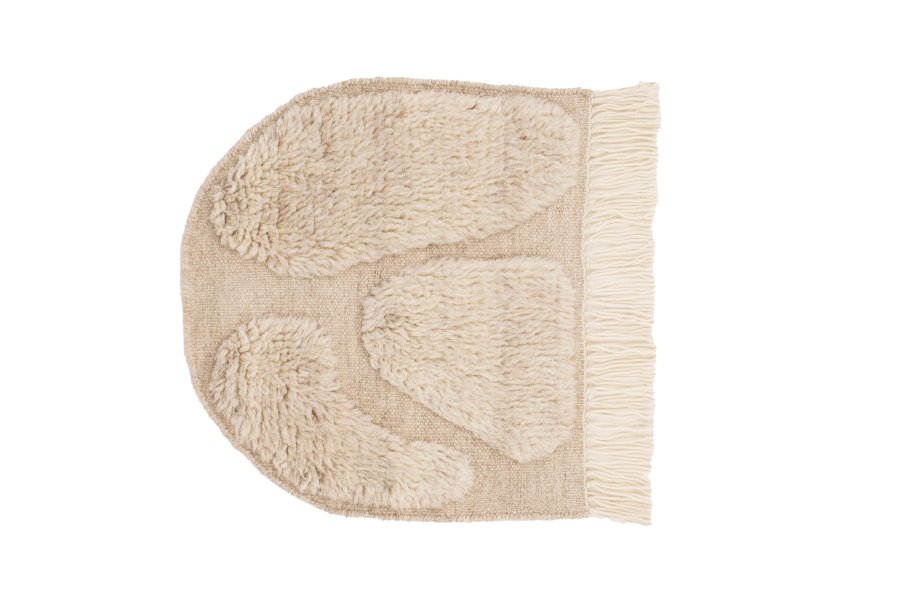 VIND COLLECTION Jakobsö vgtppe, rektangulr - offwhite uld (50x62)