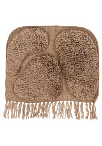 VIND COLLECTION Jakobsö vgtppe, rektangulr - brun uld (50x62)