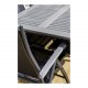 VENTURE DESIGN rektangulr Albany havebord m. udtrk - gr, sort aluminium
