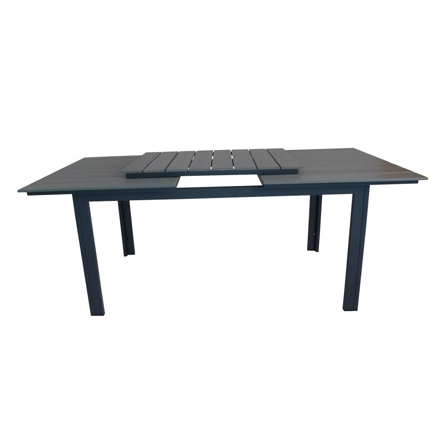 VENTURE DESIGN rektangulr Levels havebord m. udtrk - gr, sort aluminium