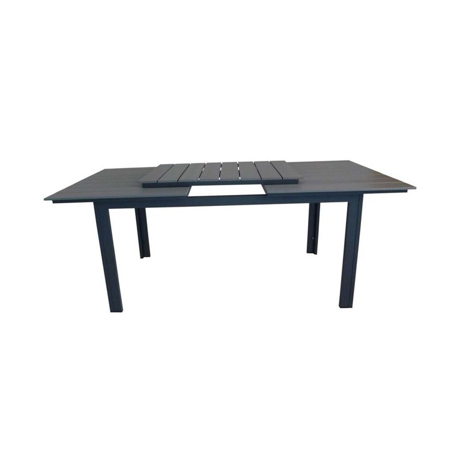 VENTURE DESIGN rektangulr Levels havebord m. udtrk - gr, sort aluminium (229/310x100)  