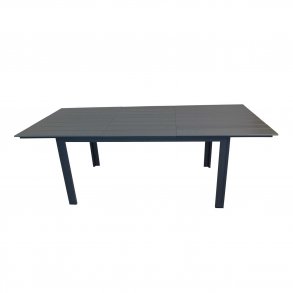 VENTURE DESIGN rektangulr Levels havebord m. udtrk - gr, sort aluminium (229/310x100)  