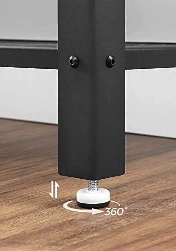 VASAGLE konsolbord, m. 2 mesh-hylder - rustik brun spnplade og sort stl (101,5x35)