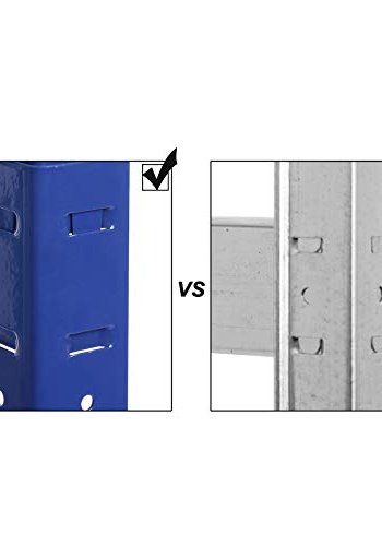 SONGMICS reol til redskabsrum, m. 4 hylder - MDF og bl stl