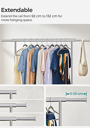 SONGMICS tjstativ, m. forlngelig bjlestang, hjul - slv stl