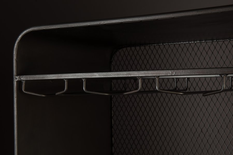 DUTCHBONE Vino vinskab, plads til 15 flasker, m. glasholdere og 3 skuffer - natur MDF