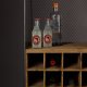 DUTCHBONE Vino vinskab, plads til 15 flasker, m. glasholdere og 3 skuffer - natur MDF