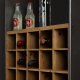 DUTCHBONE Vino vinskab, plads til 15 flasker, m. glasholdere og 3 skuffer - natur MDF