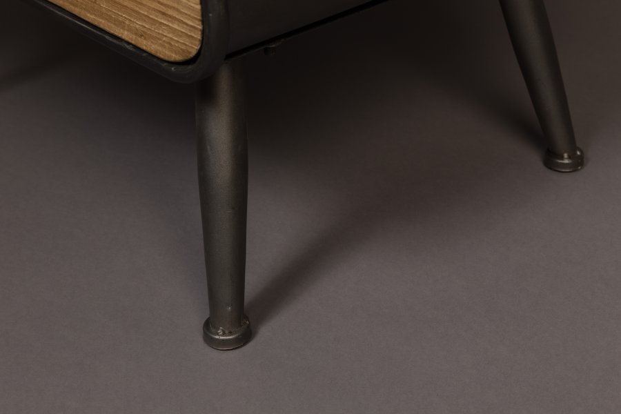 DUTCHBONE Vino vinskab, plads til 15 flasker, m. glasholdere og 3 skuffer - natur MDF