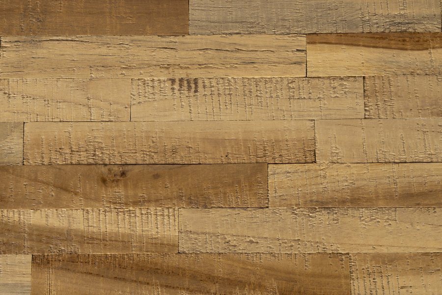 WHITE LABEL LIVING San skab, m. 8 skuffer - brun teaktr og stl