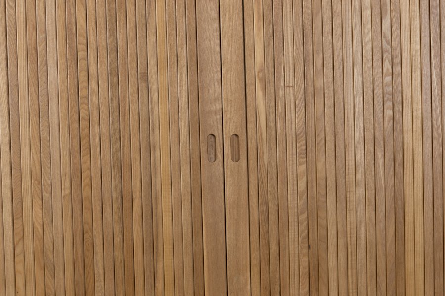 ZUIVER Barbier skab, m. 2 skydelger - brun askefinér