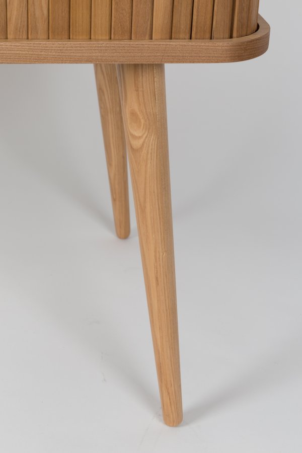 ZUIVER Barbier skab, m. 2 skydelger - brun askefinér