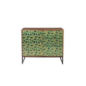 DUTCHBONE Meena sknk, m. 2 lger og 1 hylde - multifarvet og brun mangotr