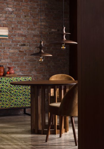 DUTCHBONE Meena sknk, m. 2 lger og 1 hylde - multifarvet og brun mangotr