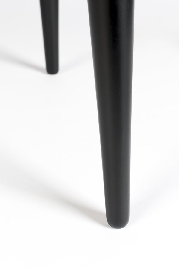 ZUIVER Barbier skab, m. 2 skydelger - sort egefinér og gummitr