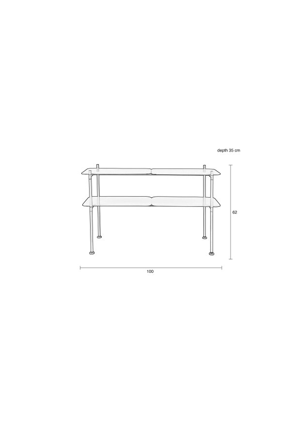 ZUIVER River reol L - ocean bl jern