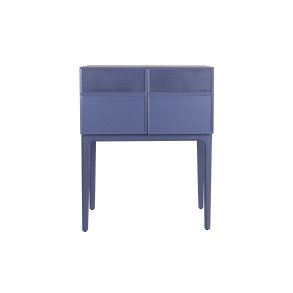 ZUIVER June skab, m. 2 lger - ocean lilla egefinér