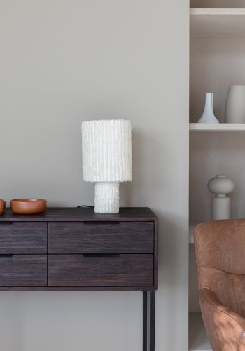 WHITE LABEL LIVING Webster skab S, m. 4 skuffer - brun genbrugsteak og jern