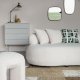 WHITE LABEL LIVING Cayo kommode, m. 4 skuffer - gr MDF og gr jern
