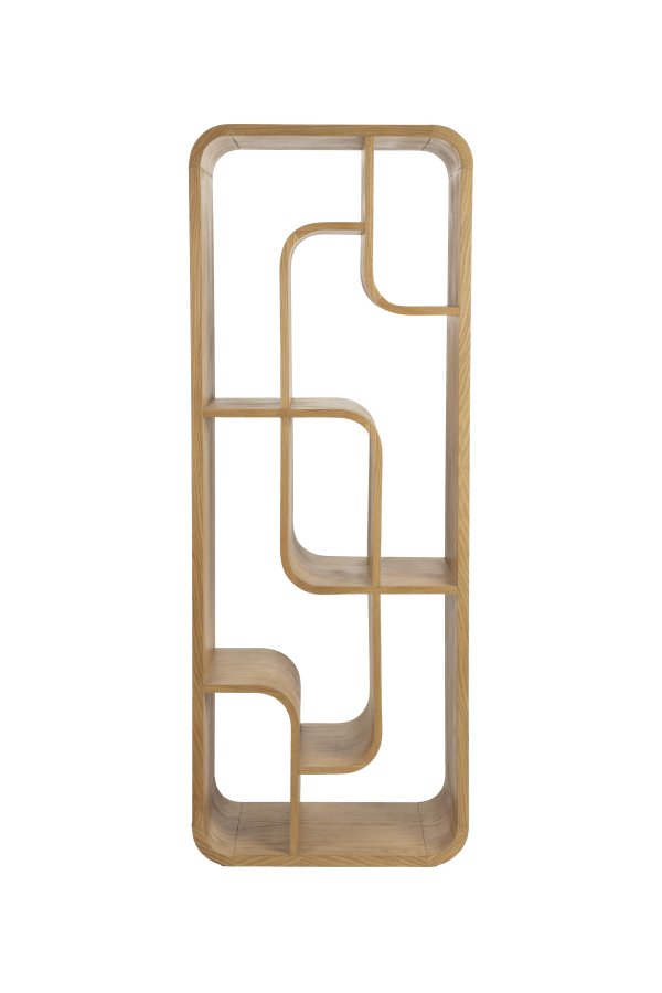 ZUIVER Seven reol - natur egefinér