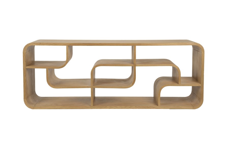 ZUIVER Seven reol - natur egefinér