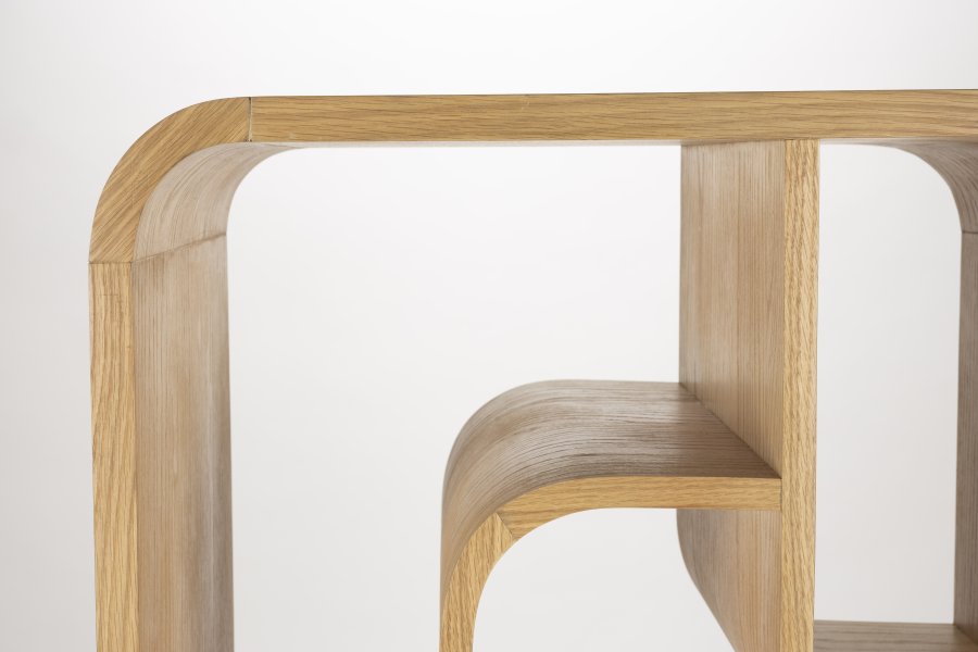 ZUIVER Seven reol - natur egefinér