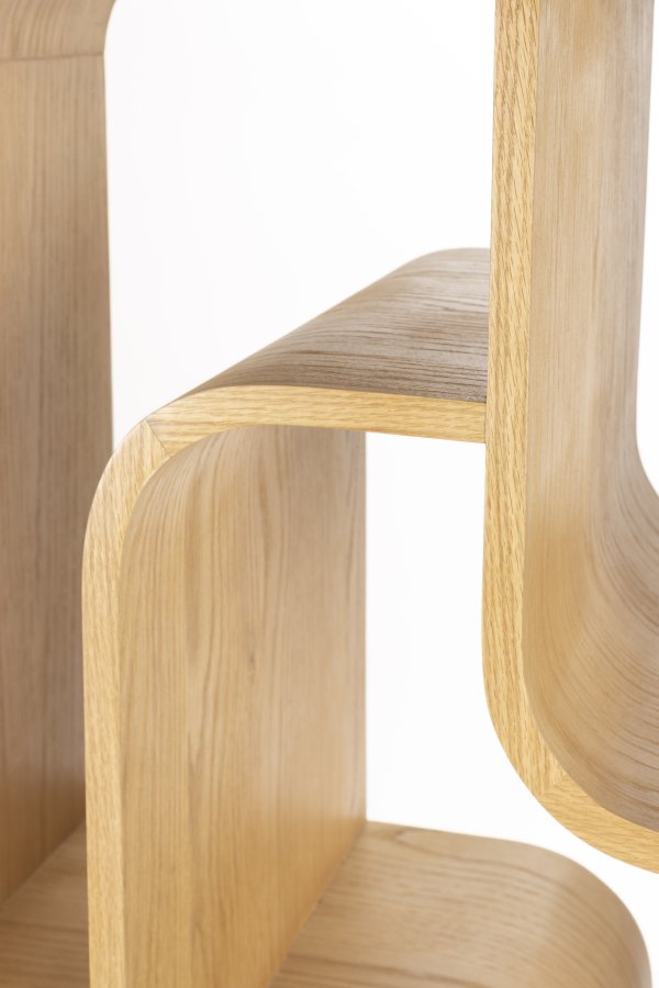 ZUIVER Seven reol - natur egefinér