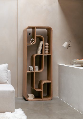 ZUIVER Seven reol - natur egefinér