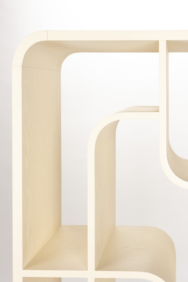 ZUIVER Seven reol - beige egefinér