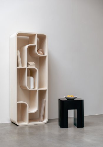 ZUIVER Seven reol - beige egefinér